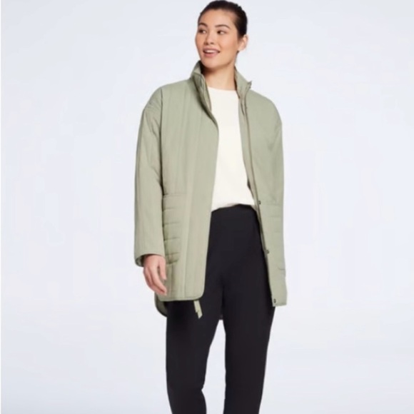CALIA by Carrie Underwood Jackets & Blazers - Women's Olive Sage Quilted Jacket
